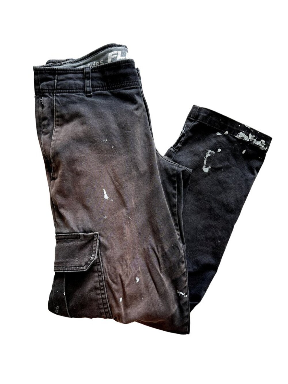 Dickies FLEX Work Pants | Distressed Paint Splatter | Size 30/30
